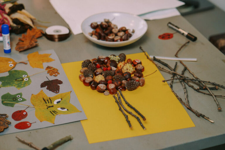 Radoši uzdevumi ar rudens dabas materiāliem bērna sīkās motorikas ...