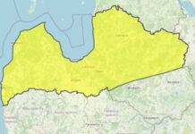 Izplatīts brīdinājums par laiku naktī un no rīta