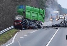 Traģisks negadijums uz šosejas dzēš dzīvību Liepājas pusē