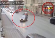 Vēlme padižoties pavisam skumji beidzas BMW vadītājam Rīgā – VIDEO