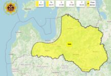 Izplatīts brīdinājums par laiku naktī un piektdienas rītā