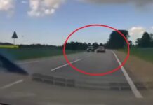 Vājprātīga apdzīšana uz Bauskas šosejas – VIDEO