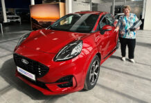 “Ford” automašīnas laimētāja pati pie stūres nesēdīsies