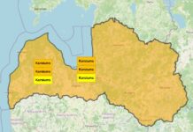 Izskan ārkārtīgi nopietns brīdinājums par laiku no sestdienas līdz pirmdienai