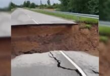 Pēc lietavām traki skati Talsu pusē – VIDEO