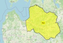 Izplatīts brīdinājums par laiku naktī