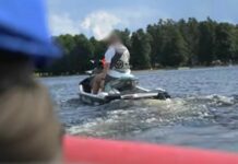 VIDEO: Policijas reidā Usmas ezerā konstatē astoņus pārkāpumus
