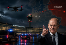 Vācija beidzot nosauc vainīgo drona uzbrukumā lidostai: Berlīne sola stingru atbildi Krievijai