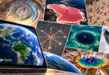 Neparastākās un dīvainākās vietas uz Zemes, kuras var apskatīt ar Google Earth